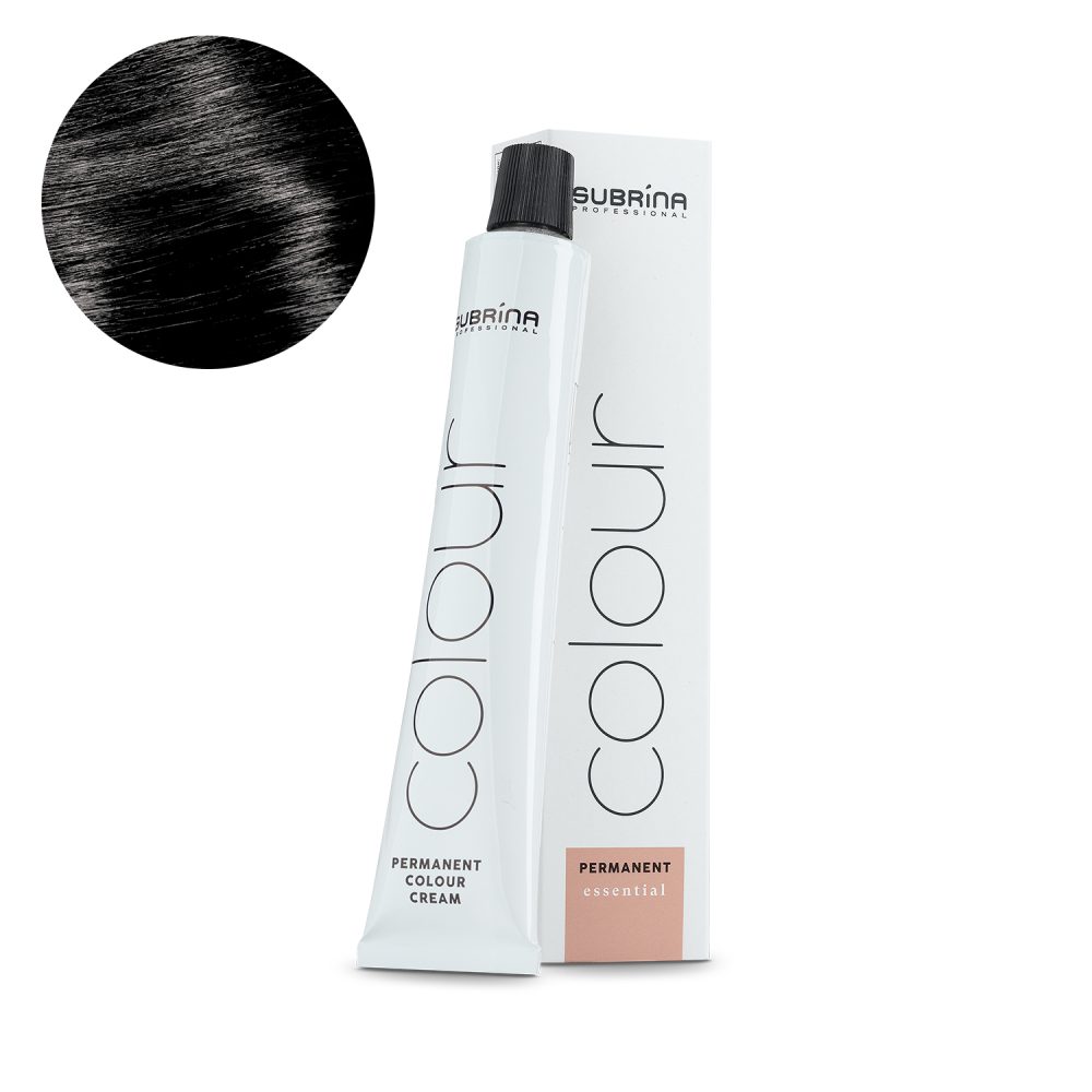 Subrina Professional Permanent Colour Essential 2/0, 100 ml - Vopsea permanentă pentru păr