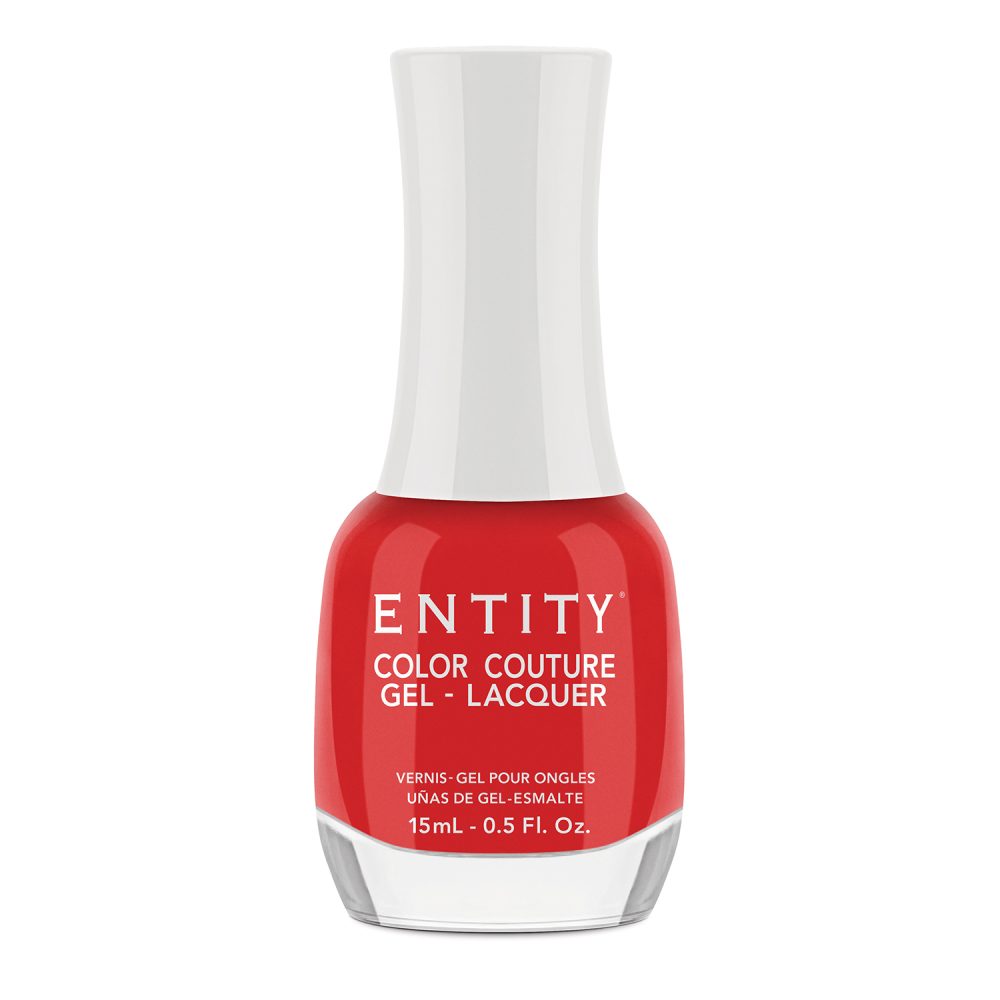 Entity Beauty "A-Very Bright Red Dress" Gel-Lacquer - Gel-lac hibrid pentru unghii, 15 ml
