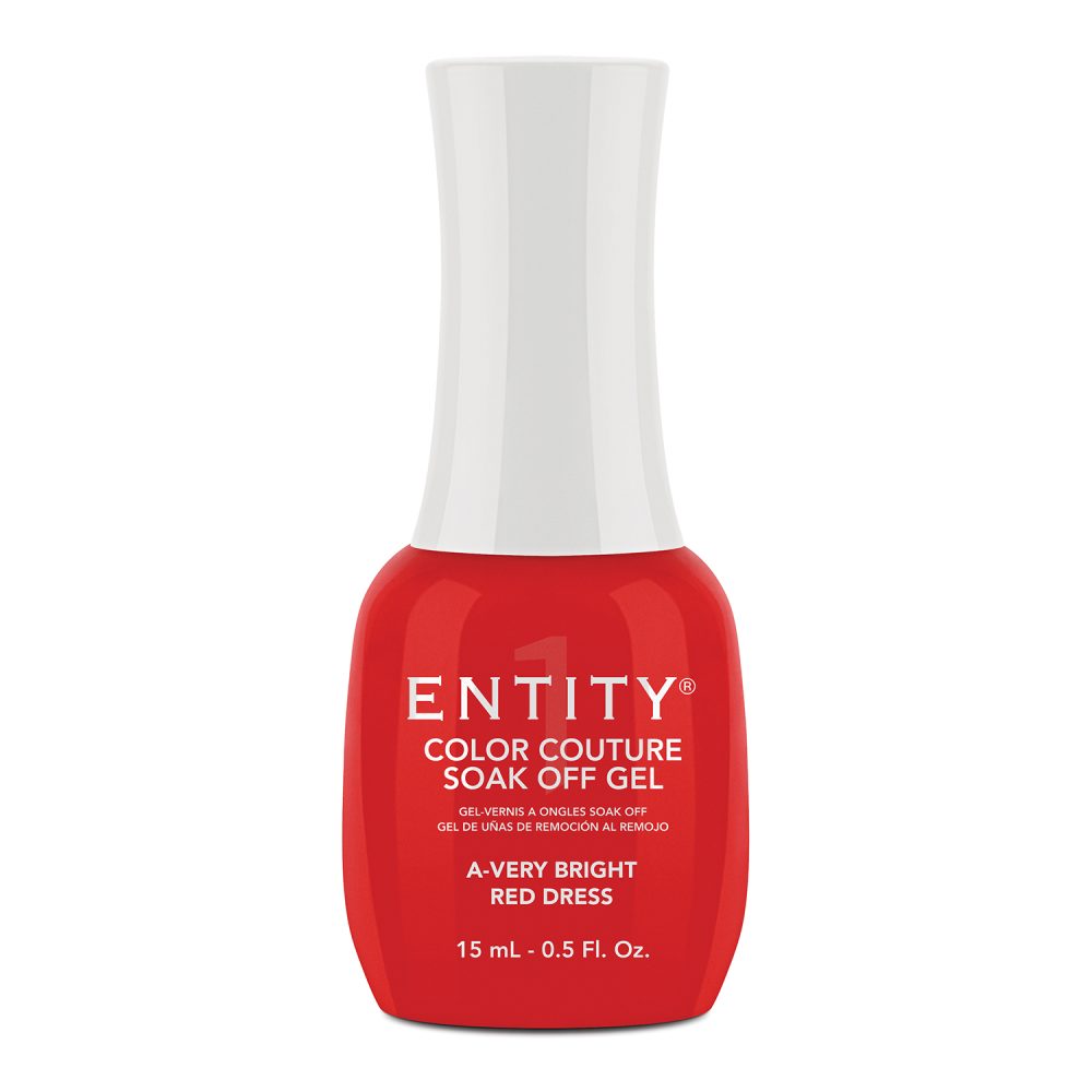 Entity Beauty "A-Very Bright Red Dress" Soak Off Gel - Gel Soak Off pentru unghii, 15 ml