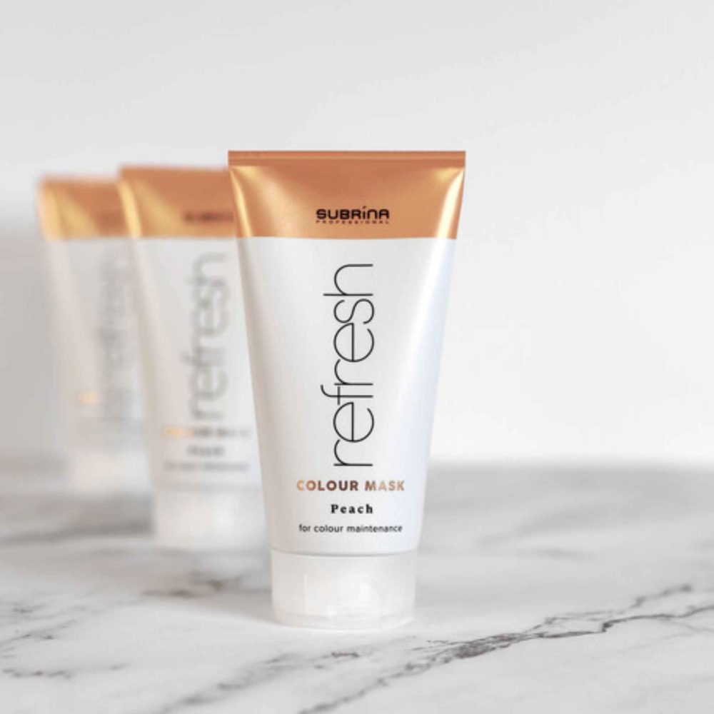 Subrina Professional Refresh Colour Mask Peach, 150 ml - Mască nuanțatoare pentru reîmprospătarea culorii - imagine 4