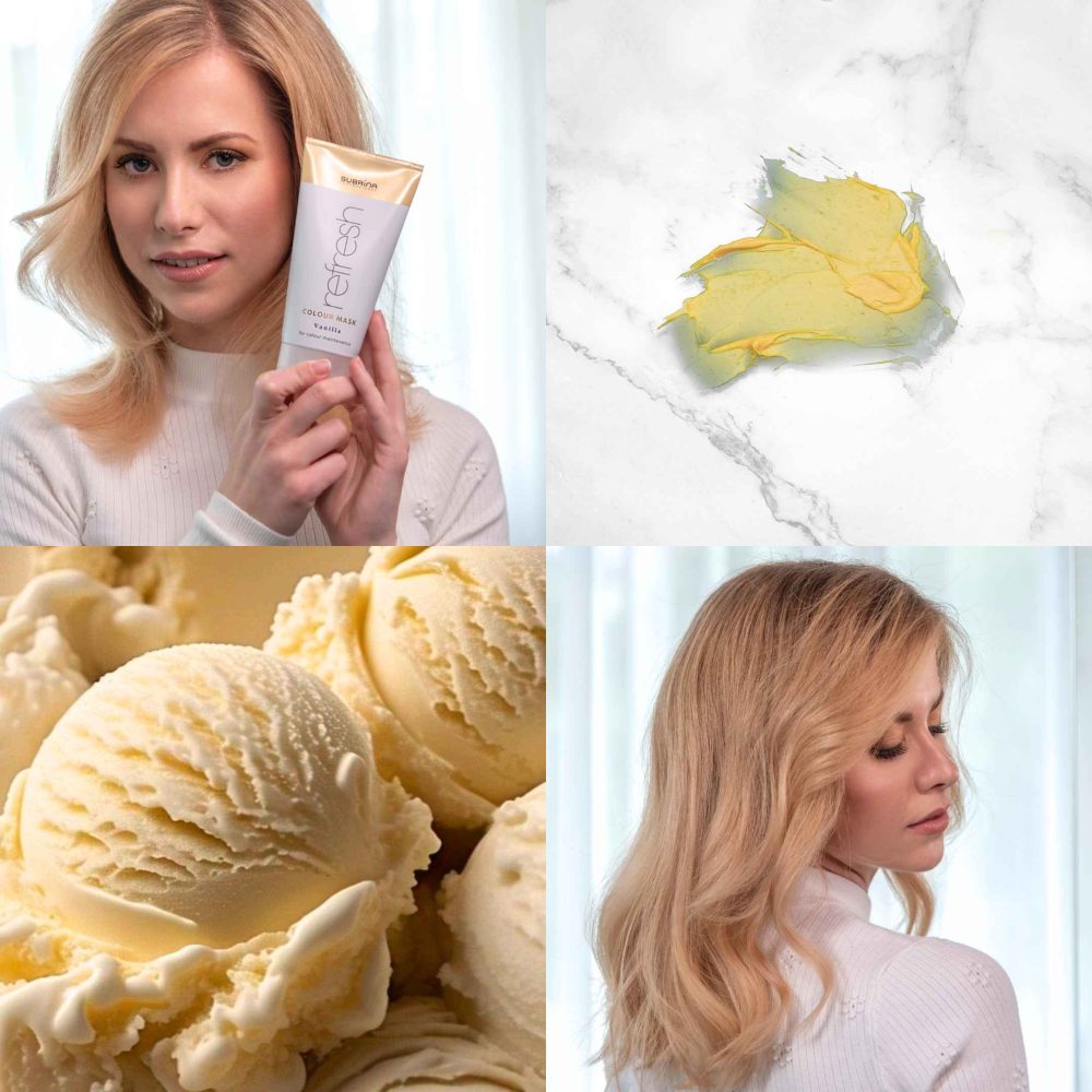 Subrina Professional Refresh Colour Mask Vanilla, 150 ml - Mască nuanțatoare pentru reîmprospătarea culorii - imagine 2