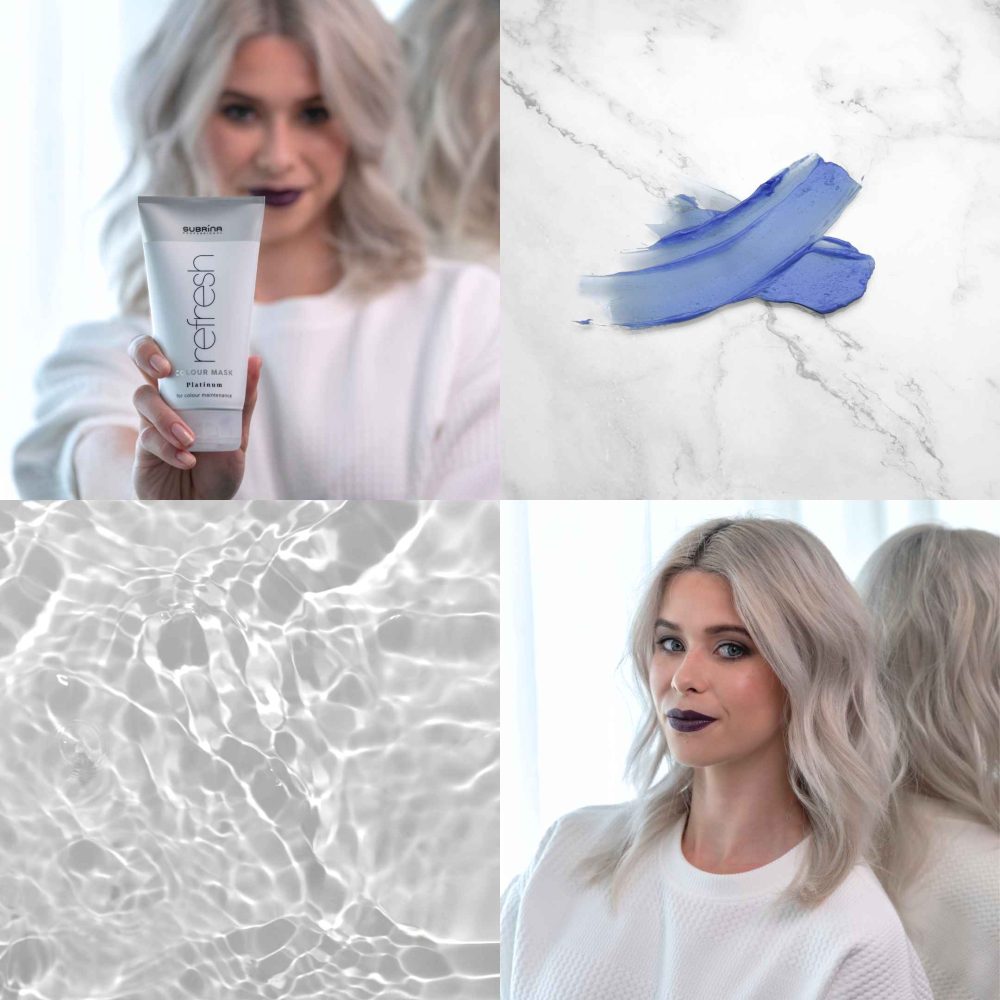 Subrina Professional Refresh Colour Mask Platinum, 150 ml - Mască nuanțatoare pentru reîmprospătarea culorii - imagine 2
