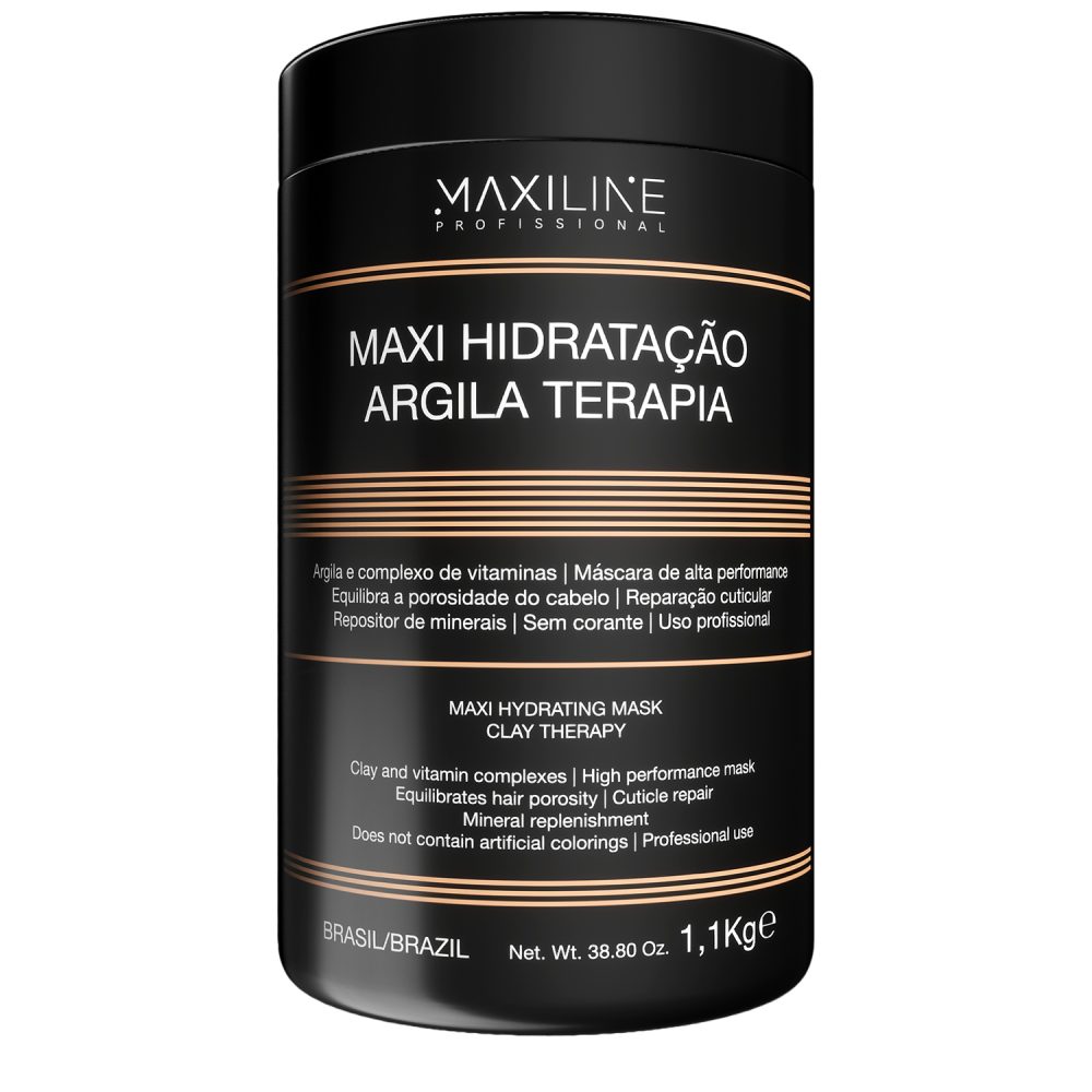 Maxiline Profissional Clay Therapy, 1100 gr - Mască hidratantă cu argilă, 1100 gr