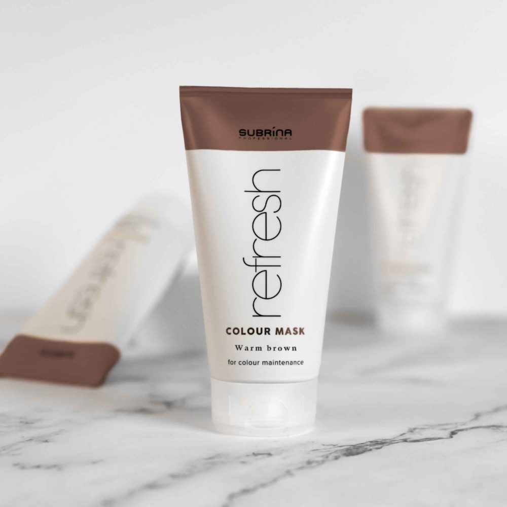 Subrina Professional Refresh Colour Mask Warm Brown, 150 ml - Mască nuanțatoare pentru reîmprospătarea culorii,150 ml - imagine 4