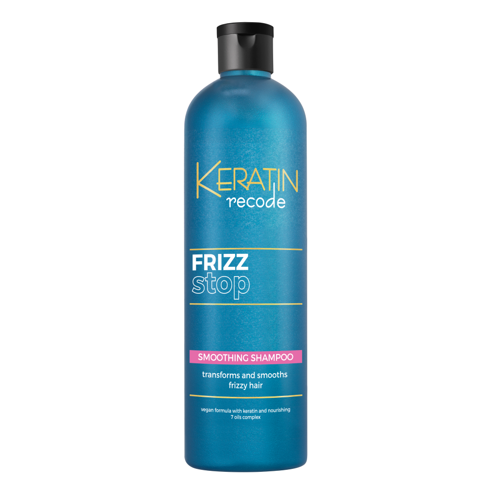 Keratin recode Frizz Stop smoothing shampoo, 400 ml - Șampon pentru calmarea părului rebel, 400 ml
