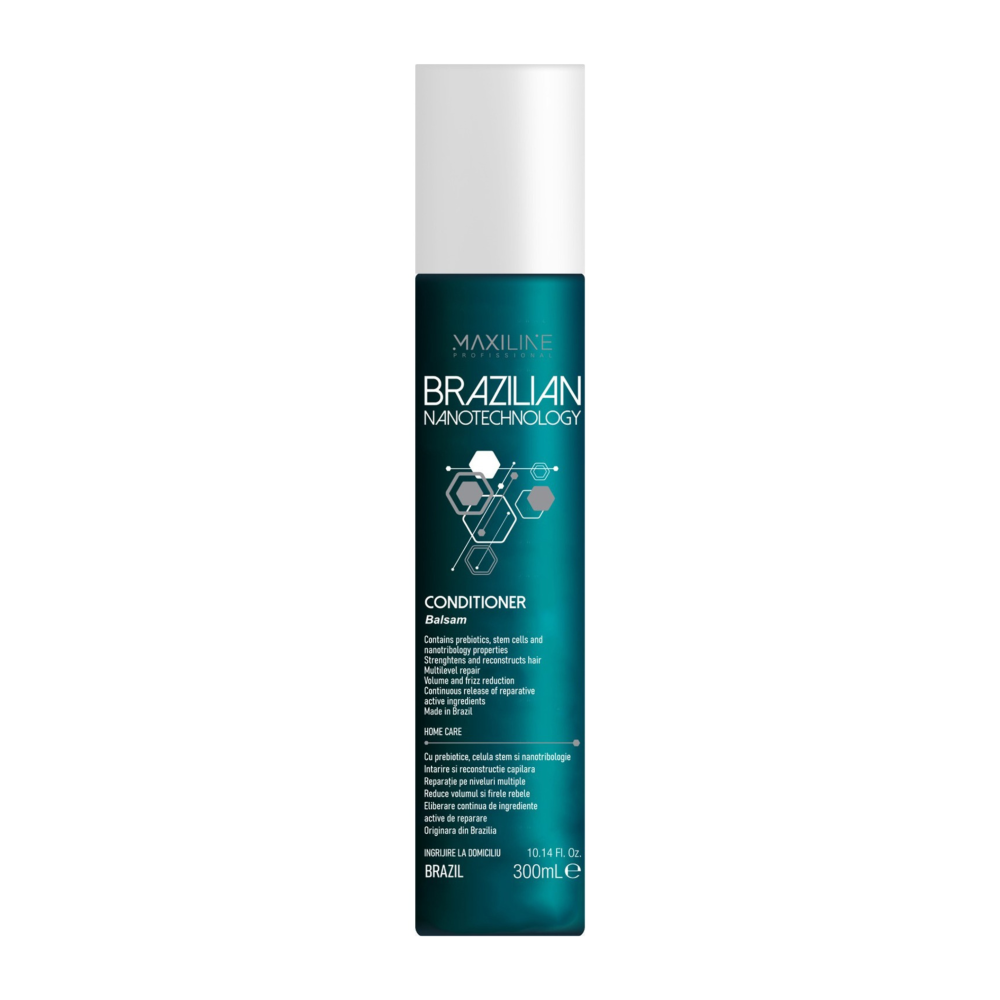 Maxiline Professional Nanotechnology Brazilian Straightening Home Care Micellar Conditioner, 300 ml - Balsam micelar, 300 ml