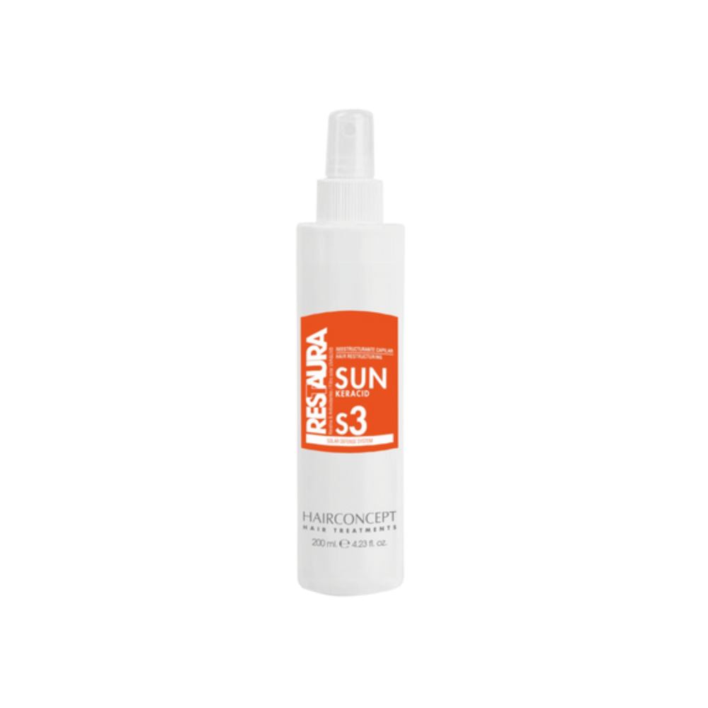 Hairconcept Professional Restaura S3 Sun Keracid, 200 ml - Spray bifazic Keracid Sun, 200 ml