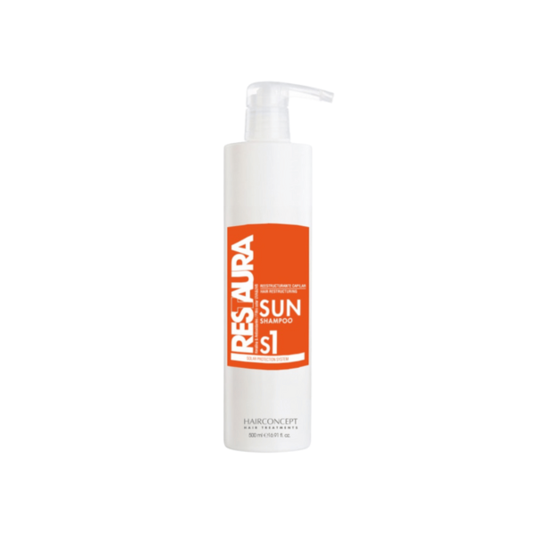 Hairconcept Professional Restaura S1 Sun Shampoo, 500 ml - Șampon pentru părul expus la soare, 500 ml