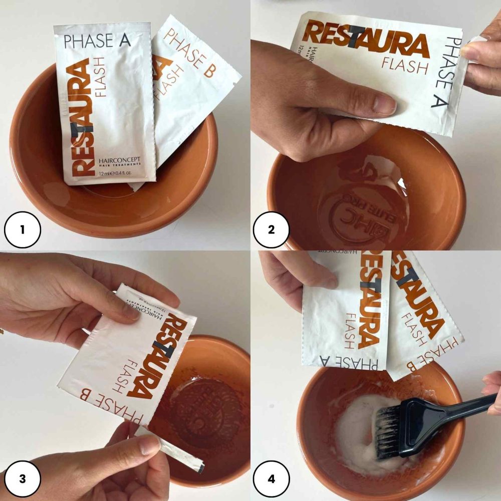 Hairconcept Professional Restaura Flash, 12 ml - Tratament Restaura Flash, 12 ml - imagine 2